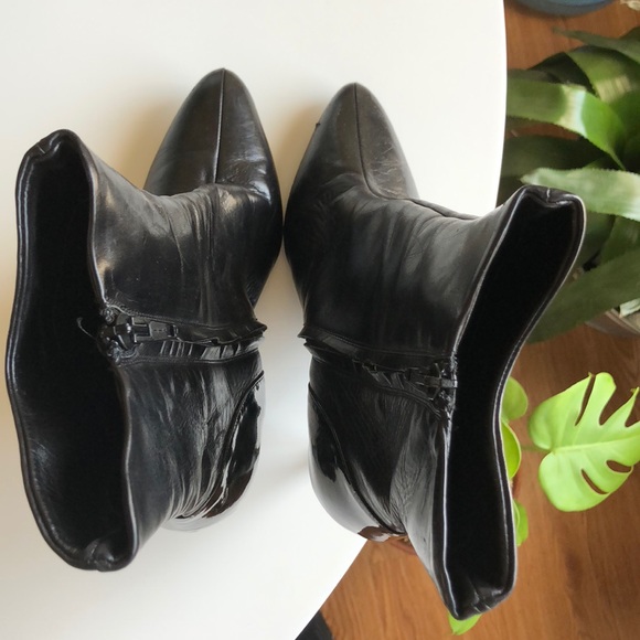 Jerome C. Rousseau VINTAGE Leather Stiletto Bootie - Picture 6 of 12